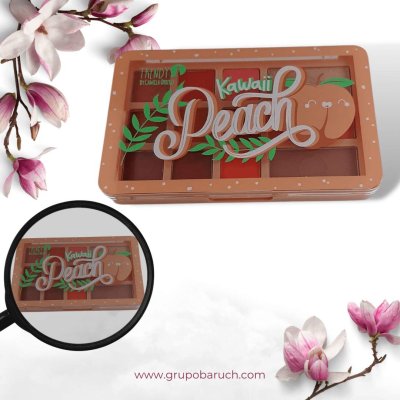 PALETA DE SOMBRAS PEACH KWAII TRENDY